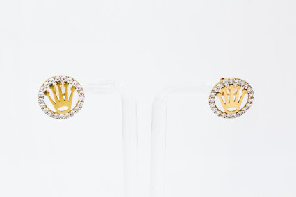 Pendiente de oro de 18k. de segunda mano. Joyería de ocasión | ROYALHYSTERIA