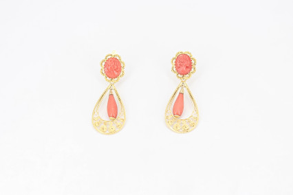 Pendiente de oro de 18k. de segunda mano. Joyería de ocasión | ROYALHYSTERIA