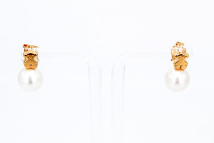 Pendiente de oro de 18k. de segunda mano. Joyería de ocasión | ROYALHYSTERIA