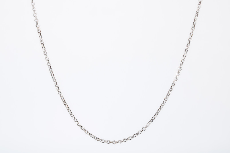 Cadena de oro blanco de 18k. de segunda mano. Joyería de ocasión | ROYALHYSTERIA
