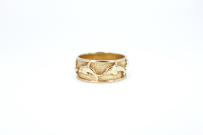 Anillo de oro de 18k. de segunda mano. Joyería de ocasión | ROYALHYSTERIA