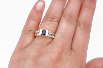 Anillo de oro de 18k. de segunda mano. Joyería de ocasión | ROYALHYSTERIA