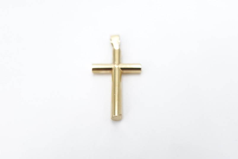 Cruz de oro de 18k. de segunda mano. Joyería de ocasión | ROYALHYSTERIA