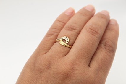 Anillo de oro de 18k. de segunda mano. Joyería de ocasión | ROYALHYSTERIA