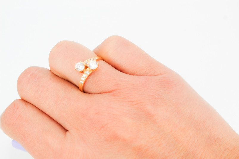 Anillo de oro de 18k. de segunda mano. Joyería de ocasión | ROYALHYSTERIA