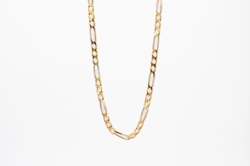 Cadena de oro combinado de 18k. de segunda mano. Joyería de ocasión | ROYALHYSTERIA