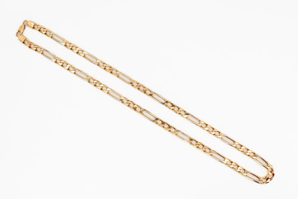 Cadena de oro combinado de 18k. de segunda mano. Joyería de ocasión | ROYALHYSTERIA