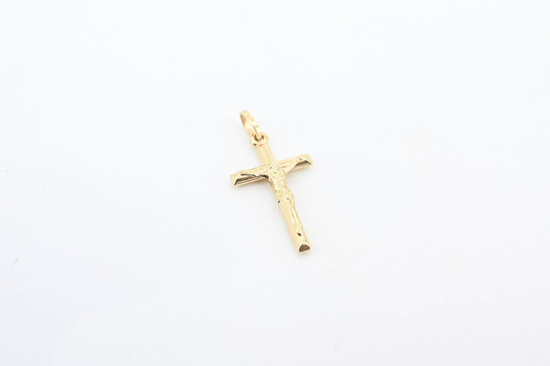 Cruz de oro de 18k. de segunda mano. Joyería de ocasión | ROYALHYSTERIA