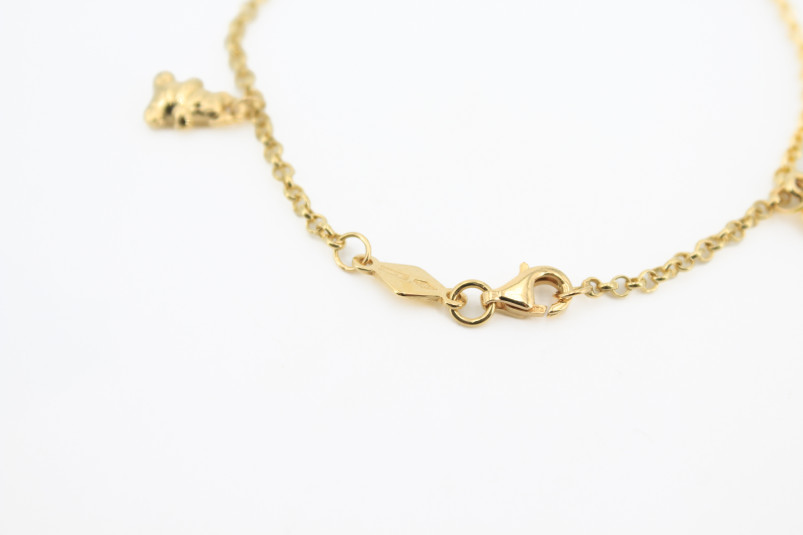 Pulsera de oro combinado de 18k. de segunda mano. Joyería de ocasión | ROYALHYSTERIA
