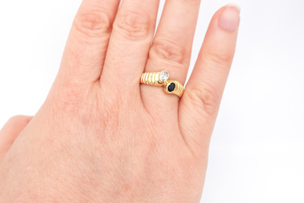 Anillo de oro de 18k. de segunda mano. Joyería de ocasión | ROYALHYSTERIA