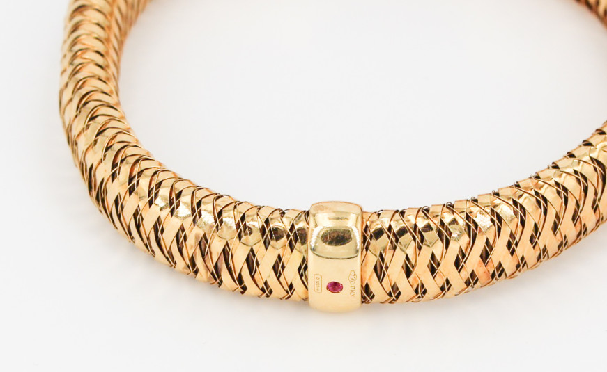 Pulsera de oro de 18k. de segunda mano. Joyería de ocasión | ROYALHYSTERIA