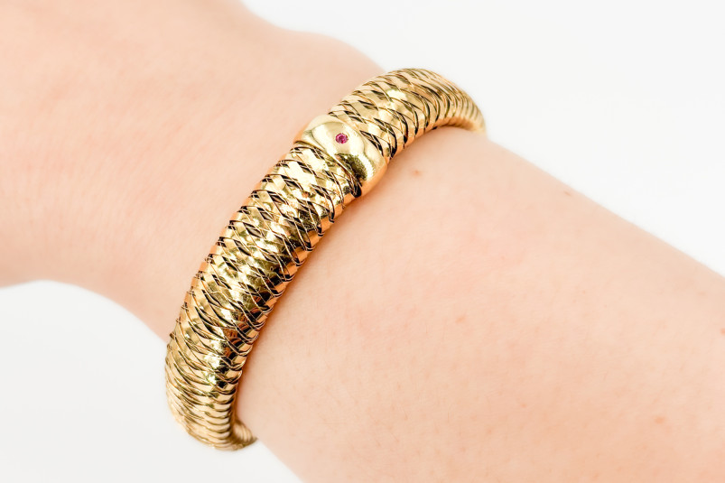 Pulsera de oro de 18k. de segunda mano. Joyería de ocasión | ROYALHYSTERIA