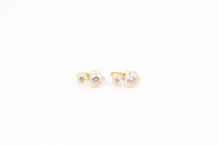 Pendiente de oro de 18k. de segunda mano. Joyería de ocasión | ROYALHYSTERIA
