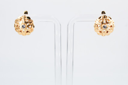 Pendiente de oro de 18k. de segunda mano. Joyería de ocasión | ROYALHYSTERIA