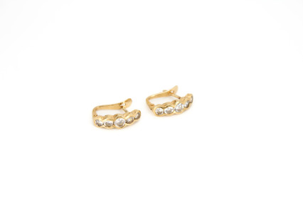 Pendiente de oro de 18k. de segunda mano. Joyería de ocasión | ROYALHYSTERIA