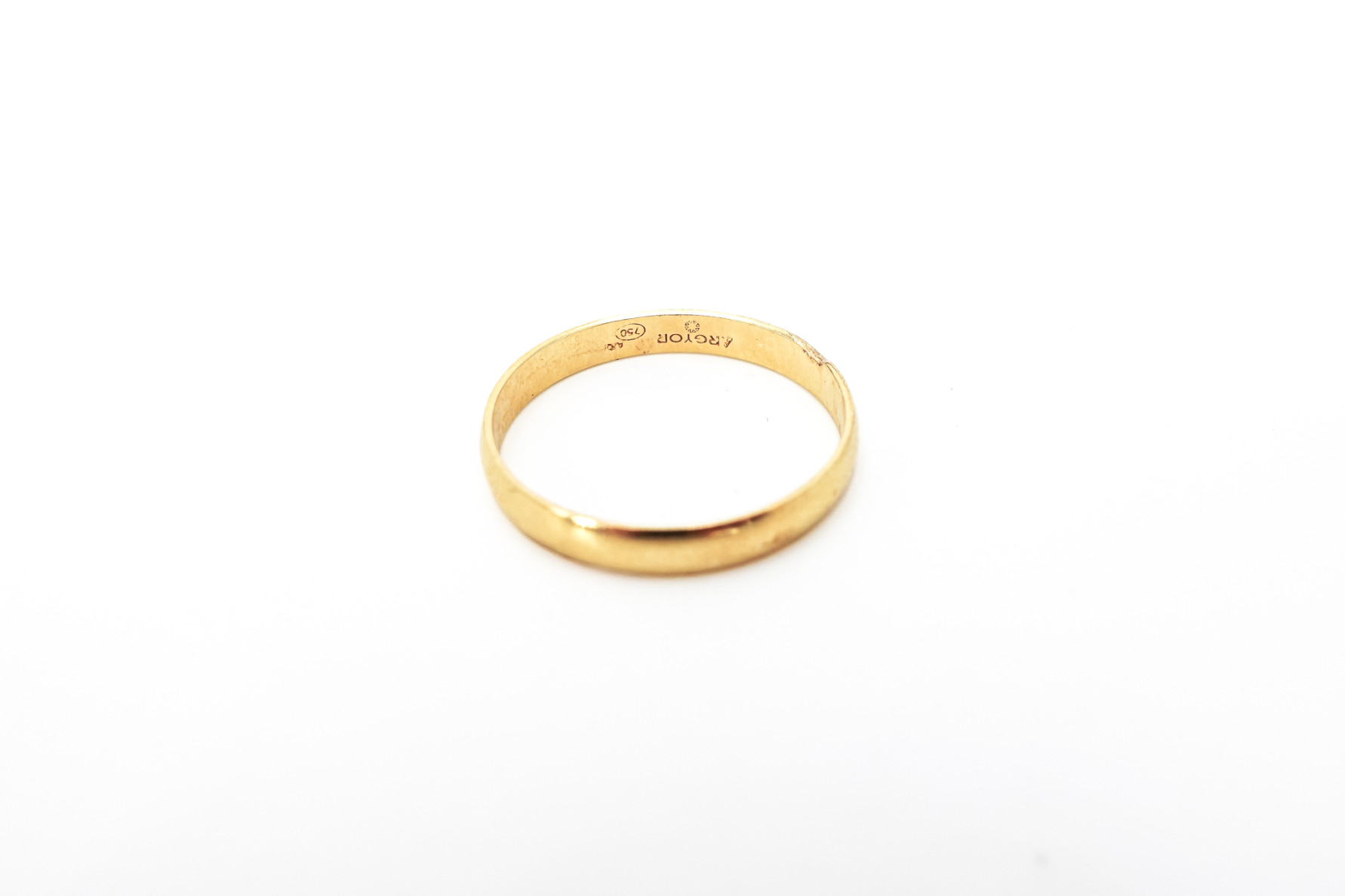 Alianza de oro de 18k. de segunda mano. Joyería de ocasión | ROYALHYSTERIA