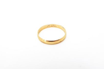 Alianza de oro de 18k. de segunda mano. Joyería de ocasión | ROYALHYSTERIA