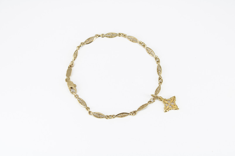 Pulsera de oro de 18k. de segunda mano. Joyería de ocasión | ROYALHYSTERIA