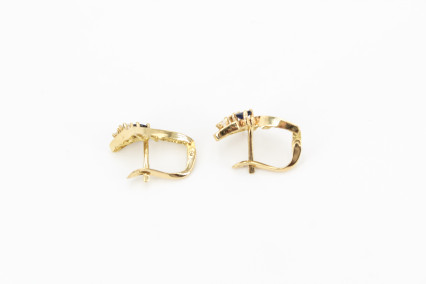 Pendiente de oro de 18k. de segunda mano. Joyería de ocasión | ROYALHYSTERIA