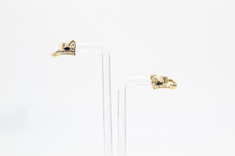 Pendiente de oro de 18k. de segunda mano. Joyería de ocasión | ROYALHYSTERIA