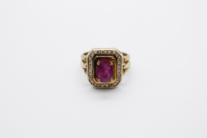 Anillo de oro de 18k. de segunda mano. Joyería de ocasión | ROYALHYSTERIA