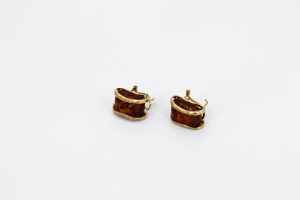 Pendiente de oro de 18k. de segunda mano. Joyería de ocasión | ROYALHYSTERIA