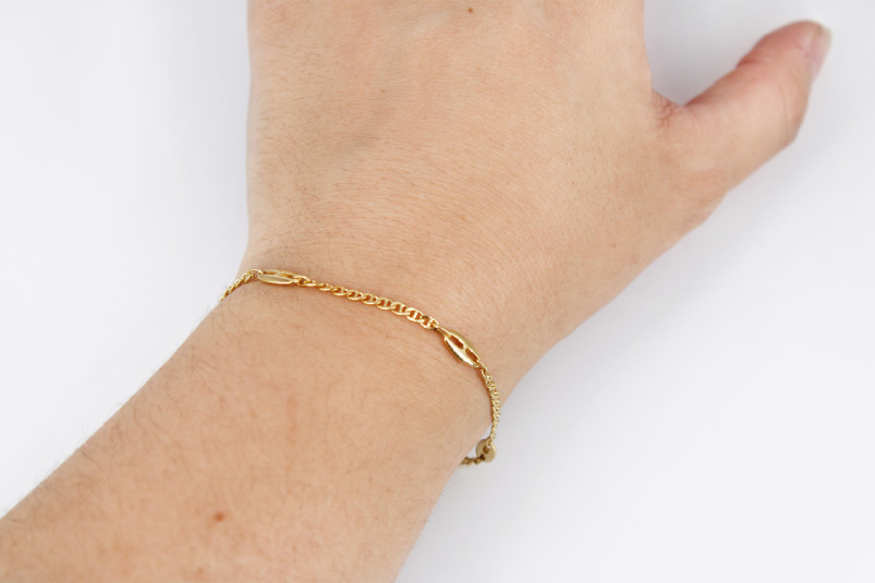 Pulsera de oro de 18k. de segunda mano. Joyería de ocasión | ROYALHYSTERIA