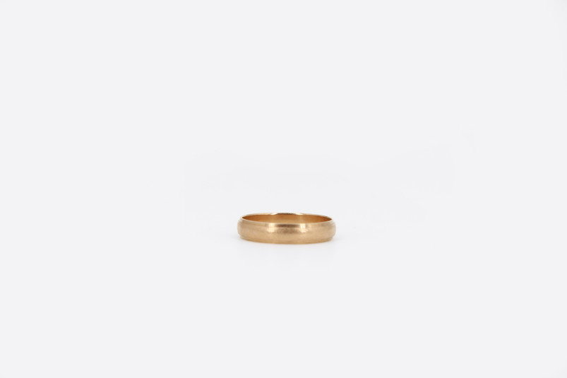 Alianza de oro rosa de 18k. de segunda mano. Joyería de ocasión | ROYALHYSTERIA