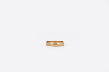 Alianza de oro rosa de 18k. de segunda mano. Joyería de ocasión | ROYALHYSTERIA
