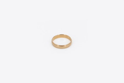Alianza de oro rosa de 18k. de segunda mano. Joyería de ocasión | ROYALHYSTERIA