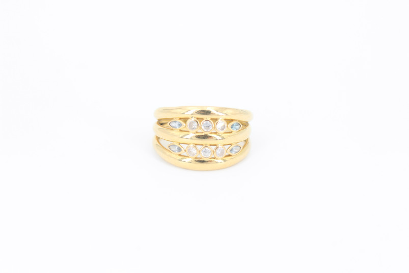 Anillo de oro de 18k. de segunda mano. Joyería de ocasión | ROYALHYSTERIA