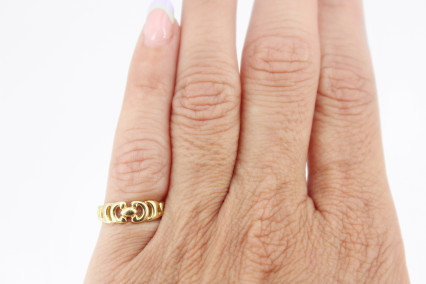Anillo de oro de 18k. de segunda mano. Joyería de ocasión | ROYALHYSTERIA