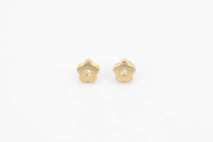 Pendiente de oro de 18k. de segunda mano. Joyería de ocasión | ROYALHYSTERIA