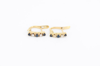 Pendiente de oro de 18k. de segunda mano. Joyería de ocasión | ROYALHYSTERIA