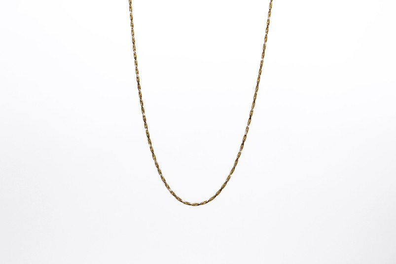 Cadena de oro combinado de 18k. de segunda mano. Joyería de ocasión | ROYALHYSTERIA