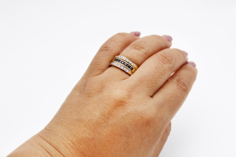 Anillo de oro de 18k. de segunda mano. Joyería de ocasión | ROYALHYSTERIA