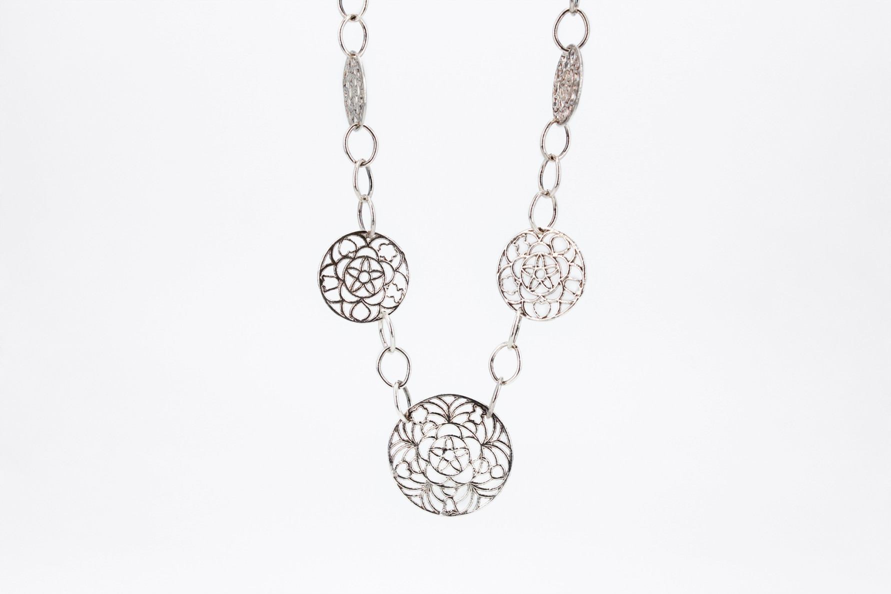 Collar de plata  de 925. de segunda mano. Joyería de ocasión | ROYALHYSTERIA