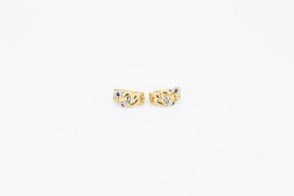 Pendiente de oro de 18k. de segunda mano. Joyería de ocasión | ROYALHYSTERIA