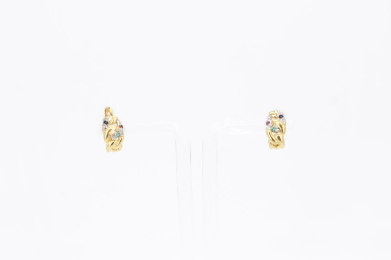 Pendiente de oro de 18k. de segunda mano. Joyería de ocasión | ROYALHYSTERIA