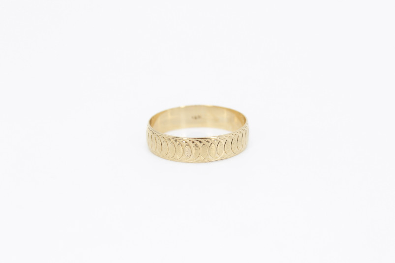 Alianza de oro de 18k. de segunda mano. Joyería de ocasión | ROYALHYSTERIA