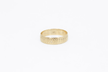 Alianza de oro de 18k. de segunda mano. Joyería de ocasión | ROYALHYSTERIA