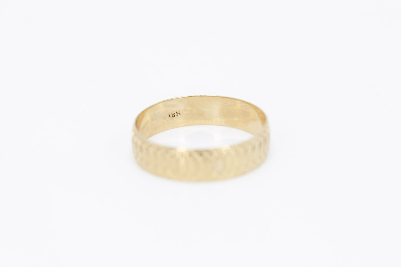 Alianza de oro de 18k. de segunda mano. Joyería de ocasión | ROYALHYSTERIA