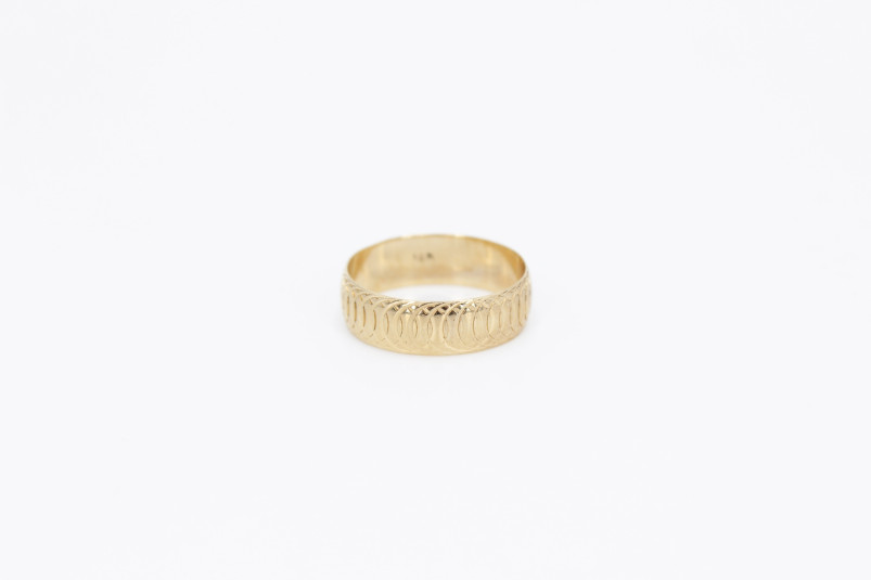 Alianza de oro de 18k. de segunda mano. Joyería de ocasión | ROYALHYSTERIA