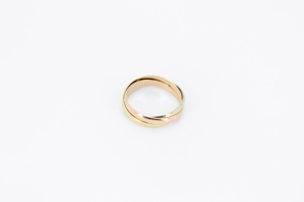Alianza de oro combinado de 14k. de segunda mano. Joyería de ocasión | ROYALHYSTERIA