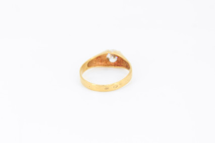 Solitario de oro de 18k. de segunda mano. Joyería de ocasión | ROYALHYSTERIA