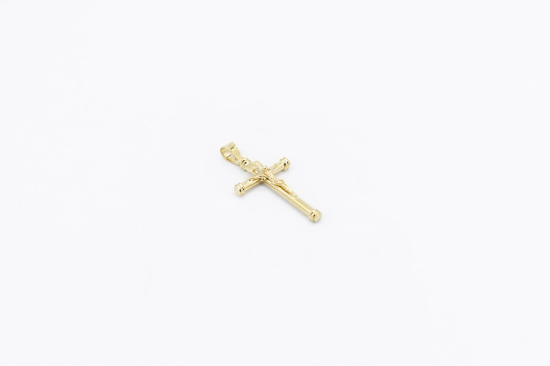 Cruz de oro de 18k. de segunda mano. Joyería de ocasión | ROYALHYSTERIA