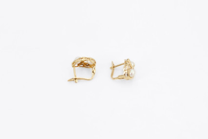 Pendiente de oro de 18k. de segunda mano. Joyería de ocasión | ROYALHYSTERIA