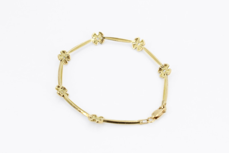 Pulsera de oro de 18k. de segunda mano. Joyería de ocasión | ROYALHYSTERIA
