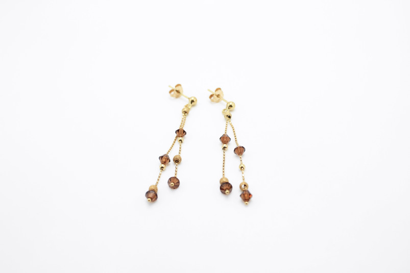 Pendiente de oro de 18k. de segunda mano. Joyería de ocasión | ROYALHYSTERIA