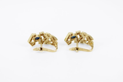 Pendiente de oro de 18k. de segunda mano. Joyería de ocasión | ROYALHYSTERIA